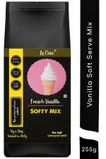 La Casa Soft Serve or Softy Premix - French Vanilla | Extra Creamy & Strong Flavor | Simply add Milk to prepare Soft Serves | 250g |