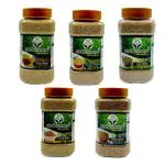 HDC Siridhanya Unpolished millets Prepared by Buchhi Method, Pack of 5, Foxtail 700gm, Brown top 700gm, Kodo 700gm, Barnyard 700gm, and Little 700gm, hyegenic packed in Jar, organically grown from Karnataka