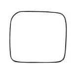 RMC Car Sub Mirror Plate suitable for Maruti Suzuki Wagon R (LEFT SIDE)