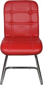 Rajpura Red Leatherette Office Visitor Chair
