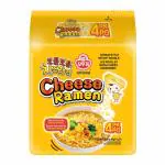 OTTOGI Cheese Ramen, KOREAN STYLE INSTANT NOODLE, Rich flavor with savory cheese 111gm (Pack of 4) Imported from Korea
