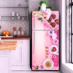 Bnezz Self Adhesive Fridge Sticker & Refrigerator Sticker (ChoclateHeart) Pack Of 1 Roll (60x160)cm Suitable For All Double Door and Single Door Refrigerator