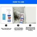 BELISMA Wall Mold Removal Spray Mould Stain Agent Cleaner Powerful Strong Effect 500ML for Toilet, Homes, Kitchen Anti Fungus Wall Mold Remover Spray