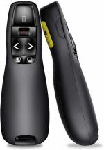 VIBOTON Black 2.4 Ghz Wireless Presenter Laser Powerpoint Slide Changer Controller With USB Receiver Battery Indicator For Windows Mac