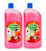 Whitebust Floor Cleaner Liquid for Cleans and Shines to Tiles, Marble, Italian Floor & Surface Cleaner -(Floral fragrance 1 Litre Pack of 2)