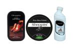 Sheppits Shoe Shiner, Wax Shoe Polish (Black) & Suede Nubuck Shoes Cleaner (Natural) Combo | Shoe Care Kit