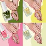 Ibora A Bold You Gel Nail Lacquer|Quick Drying|Glossy High Shine|Long Lasting Nail Polish|White|Creamy Butter Scotch|Taffy|Celery Green| Pack Of 4| 11 ml
