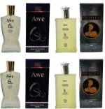 Gimani AweQ Perfume and Fighter Perfume Long Lasting Men 400ml (Pack of 4)