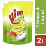 Vim Dishwash Liquid Gel Lemon Refill Pouch-2 Ltr