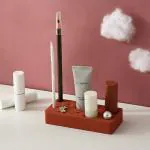 DIVUE Lipstick Organizer Brush Holder, Make-up Brush Eyebrow Pencil Holder for Cosmetics , Lipstick Organizer for Eyebrow Pencil, Nail Polish, Makeup Brushes, Lipstick, (Small)