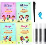 ZARQITO ENGLISH AND HINDI LANGUAGE MAGIC PRACTICE COPY BOOK (4BOOK+10REFILLS)