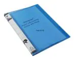 Shining Zon A4 Size Transparent Report File Folder with Plastic Clip for Certificates, Office Documents, Reports, Page Holder, Presentation Pack of 40 Pieces (Blue)
