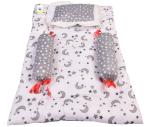 Toddylon New Born Baby Bedding Set Cradle Mattress with Super Soft Pillow and Bolsters