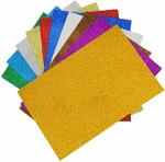 ECLET Multicolor Foam A4 Acid-Free Glitter Sheet (Pack of 10)