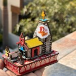 DARIDRA BHANJAN -Kedarnath Temple in Wood Color 3D Model Mandir Statue Fully Polished and Hand Crafted Multicolour (small Size). (LxBxH=9x5x8) cm.