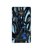 Casotec Black and Blue Rings Design Printed Silicon Soft TPU Back Case Cover for Micromax YU Yuphoria