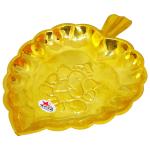 Nutristar Handmade Brass Leaf Tray Brass Decorative Plate with Leaf Design 13xcm 19xcm 2xcm