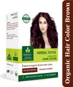 Herbal Tatva - Goodness Of Nature Natural Brown Hair Color Powder 100g - 100% Organic Hair Colour Powder, Chemical & Ammonia Free