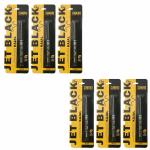 OCTAVIA BEAUTY Jet Black Eye Kajal for Women Smudge-Proof & Long Lasting | Yellow Packet | Black Kajal | Pack of 6
