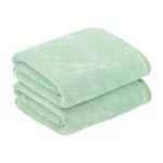 PatPug Ultra Soft Microfiber 400 gsm Hand Towel Set of 2| 60 x 40 cm| Highly Absorbent| Quick Drying| Super Soft, Durable| Towel for Gym, Swimming, Sports & Yoga (Light Green)