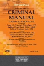 CRIMINAL (CRIMINAL MAJOR ACTS)MANUAL containing Code of Criminal Procedure, 1973 Indian Penal Code (45 of 1860) Indian Evidence Act, 1872_Professional Book Publishers