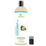 Homeda Virgin Coconut Oil Cold Pressed (200 ml) for Skin, Hair, Baby massage - 100% Pure, Raw, Natural Coconut Oil