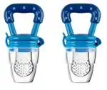 ARDAKI Baby Teethers Silicone Baby Food & Fruit Feeder Cum Nibbler Pacifier, Honey Nipple Pack of 2