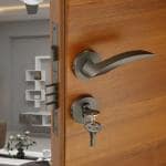 LAPO 115 Premium Mortise Door Handle Locks for All The Doors of Home/Office (Black)