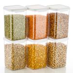 NEXIUM 100% Unbreakable Air Tight Kitchen Plastic Storage Containers Jars Combo Set