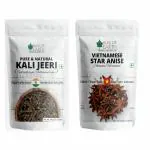 Bliss of Earth 100gm Kali Jeeri ,Bitter Cumin,Kadwa Jeera &100gm Star Anise Organic Good for Health