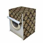Shinzo Enterprises Front Load Washing Machine Cover with Water Pipe Hole Back Side Suitable for-6 kg, 6.5 Kg, 7 Kg, 7.5 Kg (Brown Tree)