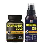 69 Products Kama Sutra Gold Capsule & KS Oil For Men Energy Timing - 30 Capsules 50ml Oil Combo