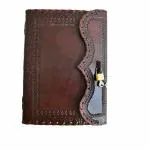 pranjals house Brown Leather Handmade Diary 100 Pages