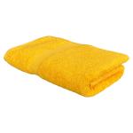 PatPug 100% Indian Ultra Soft Cotton 500 gsm Towel for Bath| 140x70 cm| Large Size| Luxurious, Super-Soft Bath Towel| Highly Absorbent| Towel for Men, Women & Kids (Sunrise Yellow)