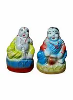 Balaji Tradings Handmade Ceramic Pair Golu Dolls / Figurine Idol showpiece 11 cm