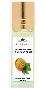Menjewell Fragrances Heena Mehndi Attar 9ML Herbal Attar (Gul Hina)