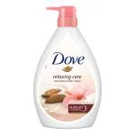 Dove Relaxing Almond Cream Body Wash With Hibiscus Pump Bottle, Soft And Sweet Scent, 1000 Ml