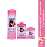 Asoka-C Sandalwood Talcum Powder Pink Combo Pack (300,70 & 35)
