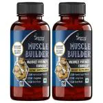 Humming Herbs Muscle Builder Supplements 13800mg | Mass Gainer | Horny Goat Weed and L-Arginine Extract | 60 Capsules - Pack of 2