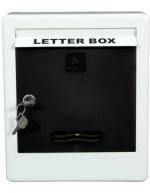 Aura Plast Black Plastic Wall Mounted Mailbox