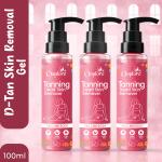 Dead Skin Removal Gel | Removes Tan | Smooth & Bright Skin Men & Women 100ML (Pack of 3 )