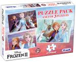 Frank Frozen 2 Puzzle Pack - A Set of 3 Puzzles - 60 Pieces each