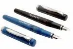 Ledos Blue and Black Plastic Kanwrite Zephyr Fountain Pen (Pack of 2)