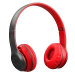 Vekin P47 Wireless Headphone Bluetooth with Mic &FM functions Bluetooth Headset (red, On the Ear)