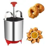 IDEAL PRIME Durable Stainless Steel Mendu Vada Maker Spring Push Mechanism With Stand | Rust Proof Perfect Shape Medu Wada Machine Pack Of 1