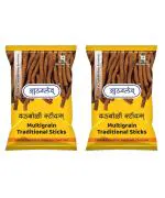 Athavale's Multigrain Chakli Sticks | 2 Packs of 200 g | Fresh Namkeen Snacks