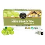 TEACURRY Beard Tea (1 Month Pack, 30 Tea Bags) - Helps with Hair Growth, Shine, Repair & Strength