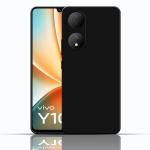 SROCK Silicone Vivo Y100, Vivo T2 (5G) Back Cover | Ultra Hybrid | Slim Soft Case | Shockproof | Camera Protection | Case for Vivo Y100, Vivo T2 (5G)-Black