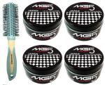 Buy Tya Salon Professional Creamy Multicolor Round Brush With Japan Hair (Set Of 5)