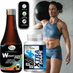 Inlazer Shape Weight Gain Capsule And Weight Gain Syrup Combo Pack For Lean Muscles Whey Protein (200 ml, Unflavoured)